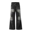 Trendige amerikanische Distressed Wide-Leg Jeans für Männer & Frauen