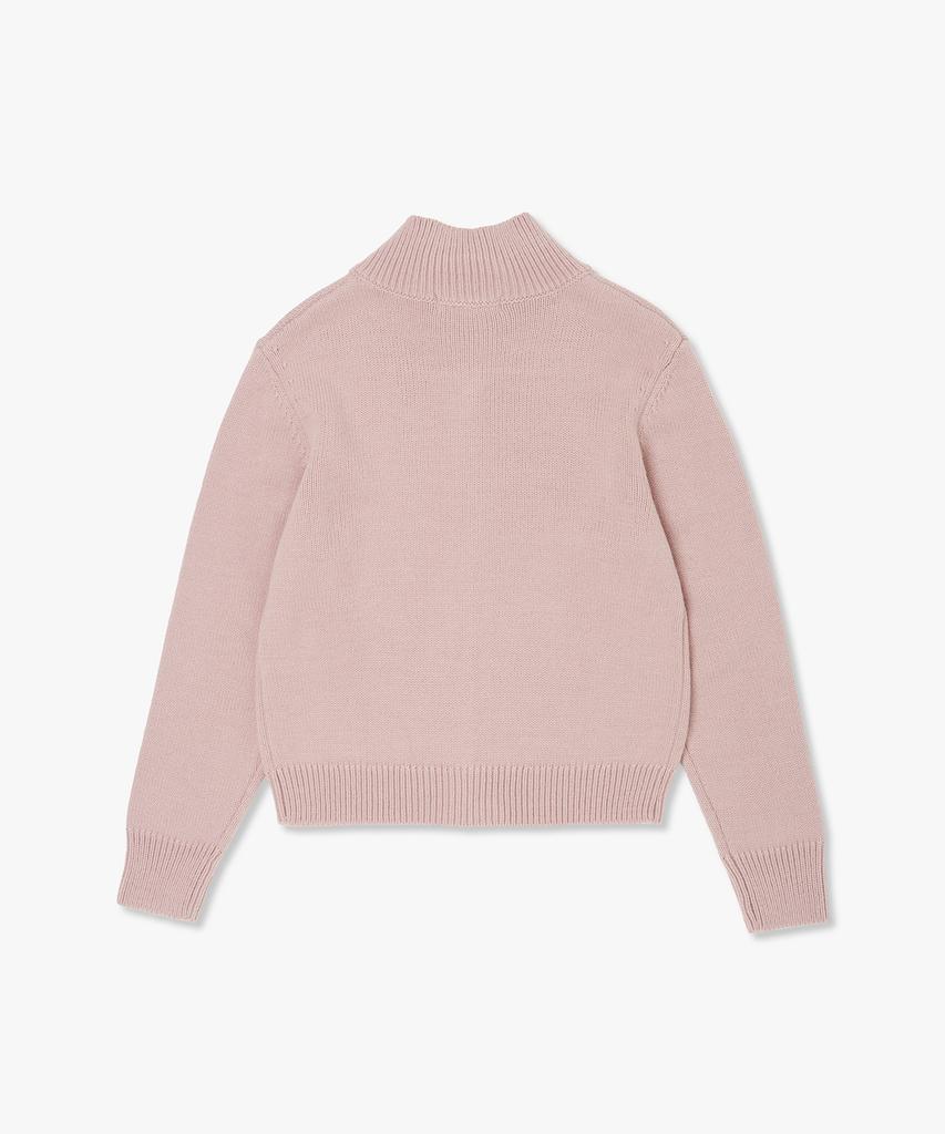 Plack Woman High-Neck Zip-Up Knit_4 Colors