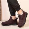 Men's Boots Shoes Large Size Winter Flat-bottomed Water-repellent and Velvet Warm High-top Ankle Snow Boots Waterproof Shoes