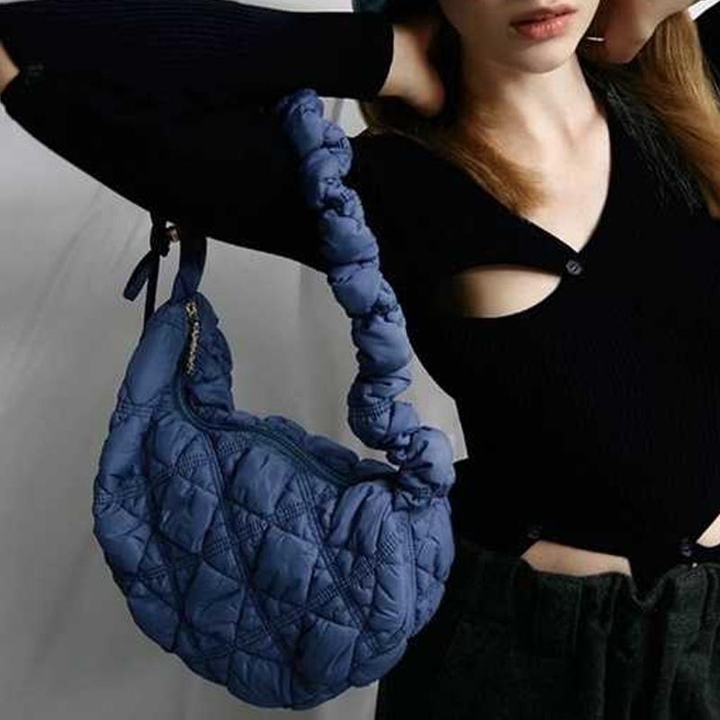 New CARLYN Nylon Portable Crossbody Bag, Shoulder Bag Women's Denim Blue H72303010U
