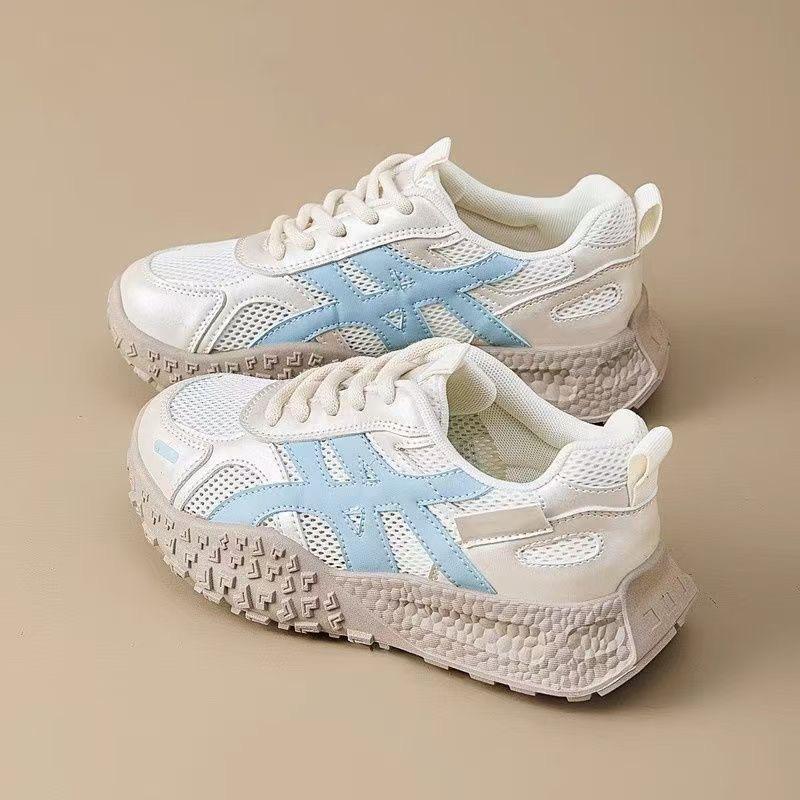 Dad shoes autumn new breathable mesh shoes thick sole soft sole sports casual running shoes