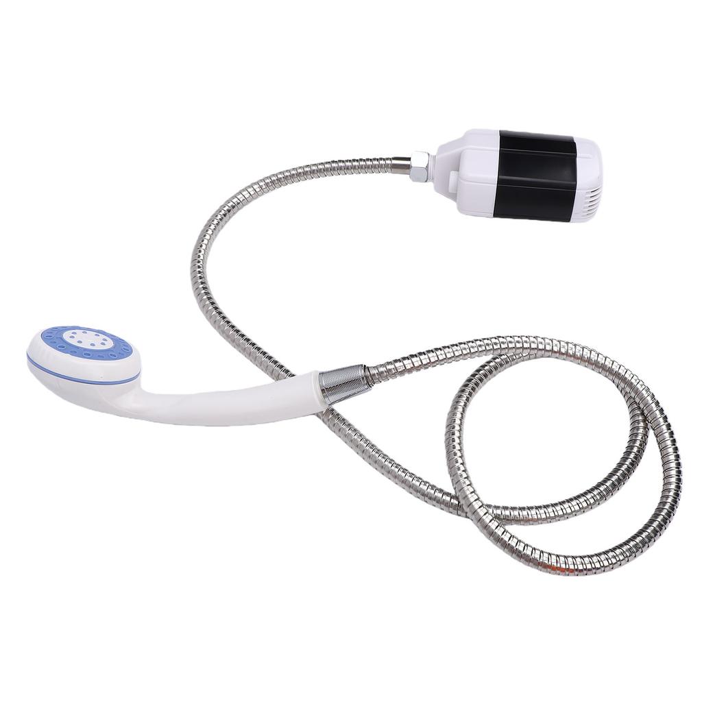 Ensemble de douche de camping portable Pompe de douche rechargeable par USB avec pommeau de douche à 3 modes Tuyau de 147 cm pour pique-nique, camping-car, voyage, animaux de compagnie