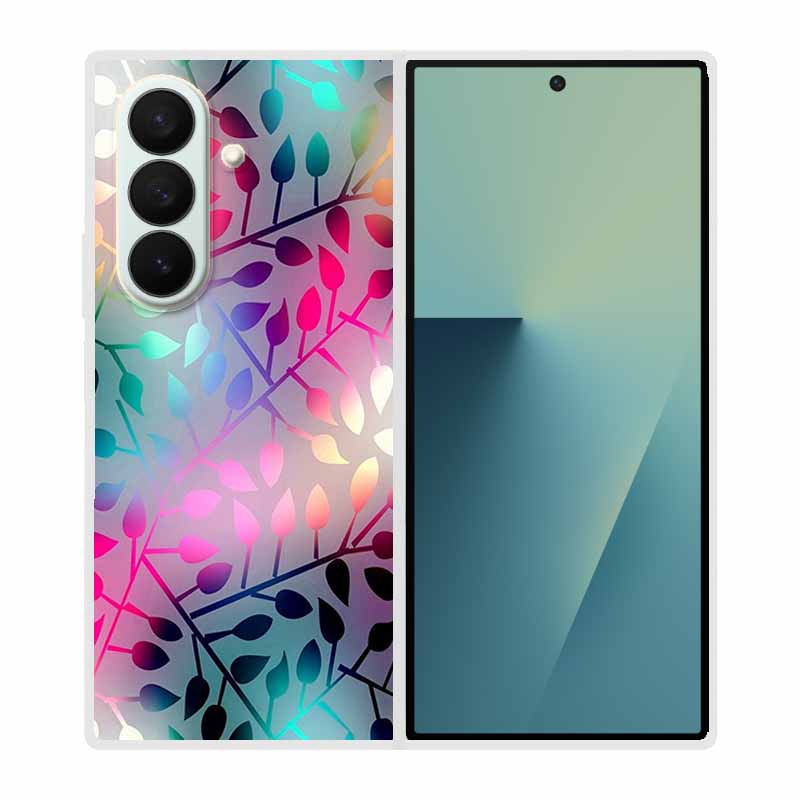 Etui Na Samsung Galaxy Fold 7 Etui Fajne Kosmiczne Zwierzęta Przezroczyste Twarde Etui Na Telefon Na Galaxy Z Fold7 5G 2025 Tylna Pokrywa Z fold7 Capa