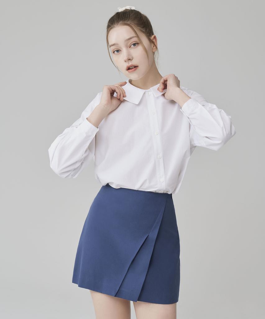 Hye Young Kim Double Diamond Line Mini Skirt - Navy