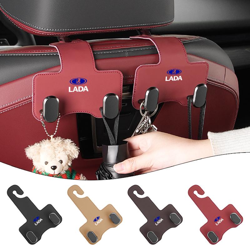 Car Headrest Hooks Hanger Seatback Storage Holder Clip Interior For Lada Priora Sedan Sport Kalina Granta Vesta Niva Largus V SS14