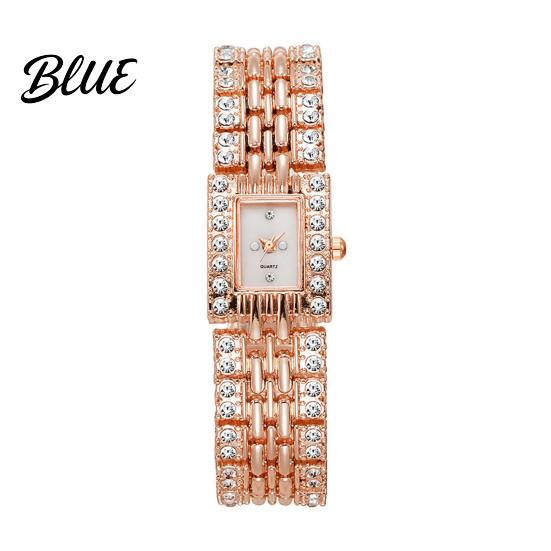 Hoge Nauwkeurigheid Horloge Dames Strass Armband Vierkante Wijzerplaat Klassiek Casual