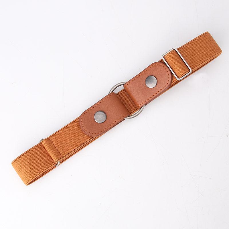Women's Lazy Belt Elastic Waist Tight Invisible Belt Jeans Women's Ins Wind Belt Without Punching Belt