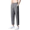 "Herren-Freizeithose aus Eisseide mit neun Punkten und weitem Bein - Sommertrend"