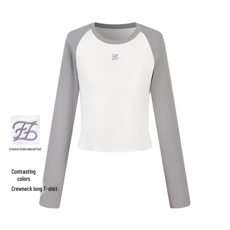FivePlus Women s Color Block Slim Fit Long Sleeve T-Shirt S