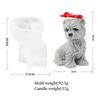 Animals Pet Teddy Puppy Silicone Candle Mold Dog Cat Bulldog Soap Ornament Handmade Scented Resin Plaster Mould