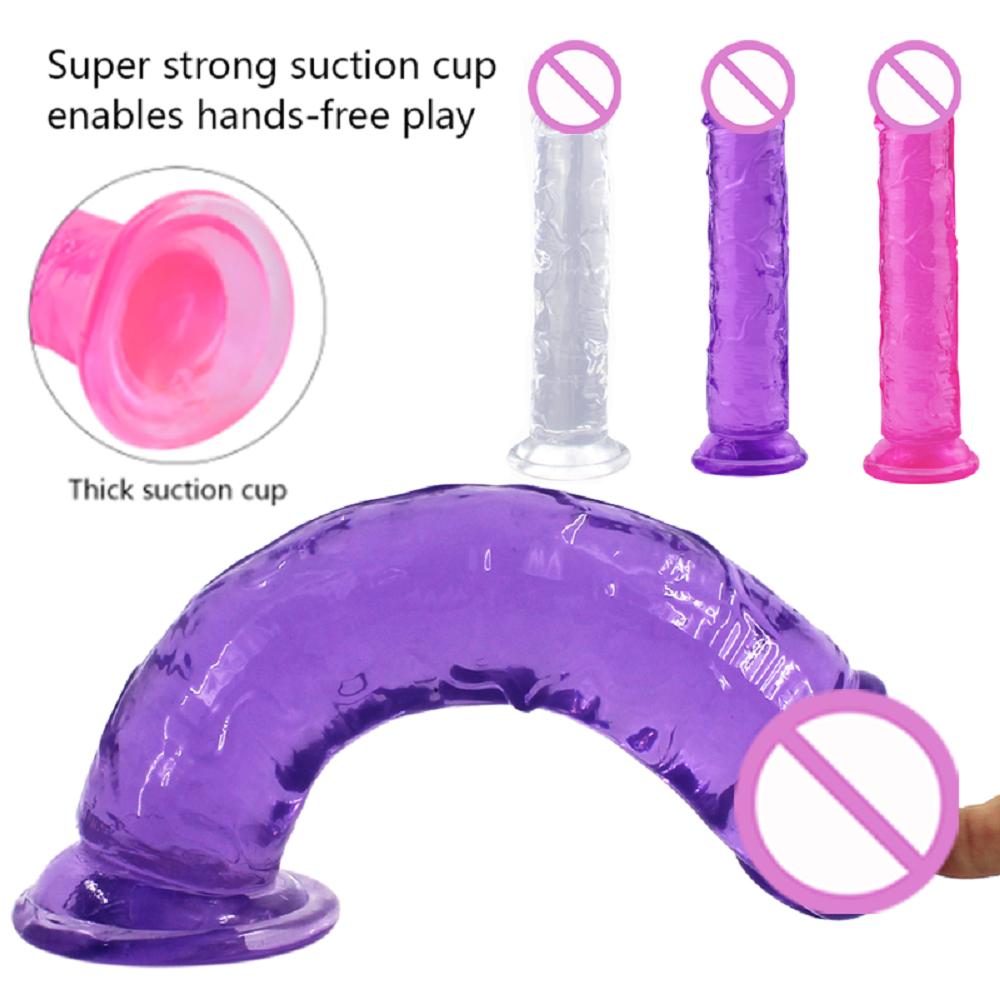 Realistic Dildo with Powerful Suction Cup Realistic Penis Sex Toys Flexible G-spot Dildos Big Penis Female Masturbator Sex Shop Sex Toys for Couples