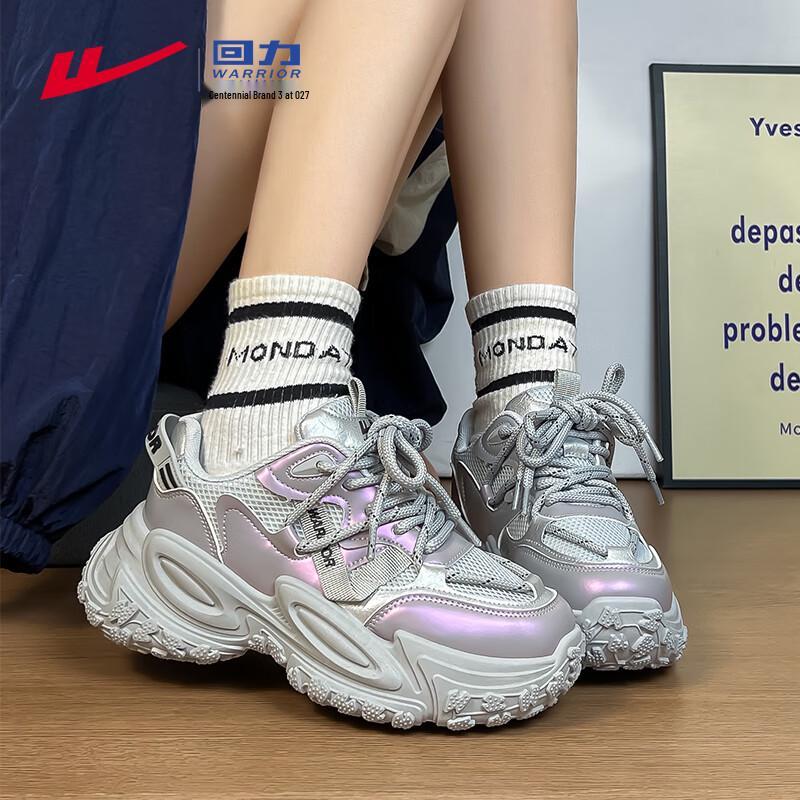 Warrior Women s Mesh Breathable Thick-Soled Dad Shoes WXY-5438L 39