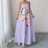 2026 Summer Floral Printed One-Shoulder Dress - European & American Fashion