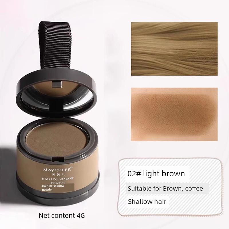 MAYCHEER Hairline Sculpting Contour Powder Headline Powder Waterproof Hair White Hair Cover Powder Repair Gray Hairline Powder