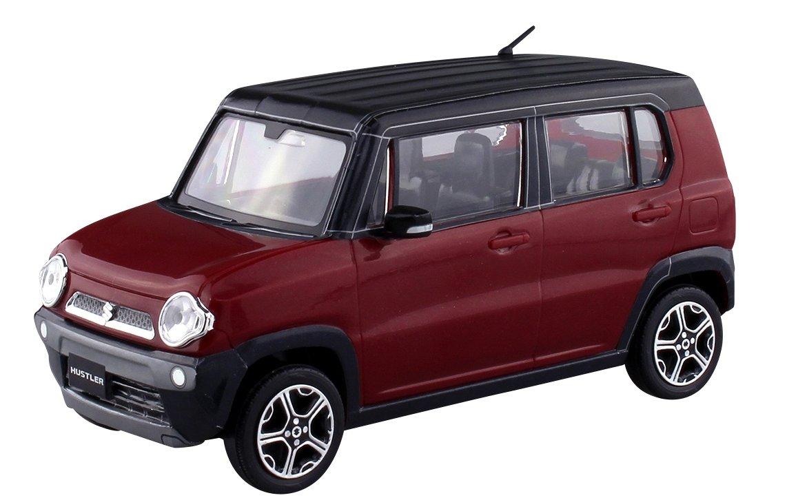 

Aoshima Bunka Kyozaisha The Snap Kit Series Suzuki Hustler Phoenix Red Pearl Color Coded Plastic Model 01A 1/32