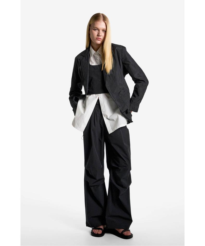 Jaa [Jaah] Women'S Belted Parachute Pants_Black
