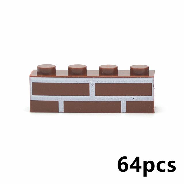 DIY Building Blocks Wall Figures Thicks Bricks 1+2 1x2 1x3 1x4  L Dots Educational Creative Toys 98283 15533 6020 For Children