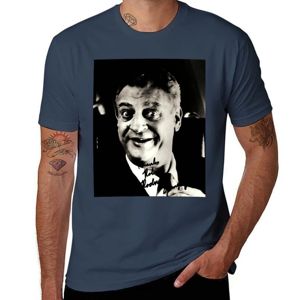 Rodney Dangerfield Autographed Photo BW Thanks Robert TShirt Festive Simple TShirt