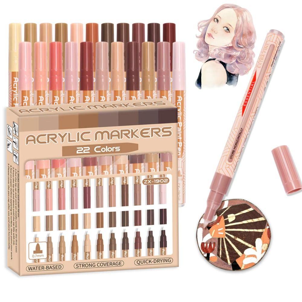 Extra Fine Tip Paint Markers Set Pro Color Series Drawing Colored Pen Craft Projects