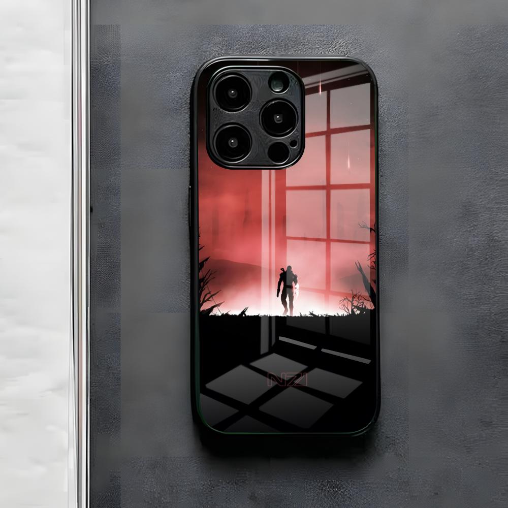 N7 Mass Effect Phone Case For IPhone 17 Air 16 E Pro Max 15 14 13 Mini 12 Pro 11 Max Plus Black Glass Cover