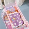 16Cm Doll Bunk Bed Toy Accessories Quilt Pillow House European Princess Bed