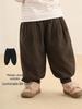Kaka Panda Kids' Winter Warm Cotton Pants - Thickened Long Pants for Boys, Girls, Toddlers, and Babies.