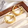 Elegant European-American Hoop Earrings: 2022 Trendy Large Round Accessories with Exaggerated Style for Women