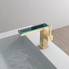 Brushed Gold Digital Display Hot & Cold Basin Faucet