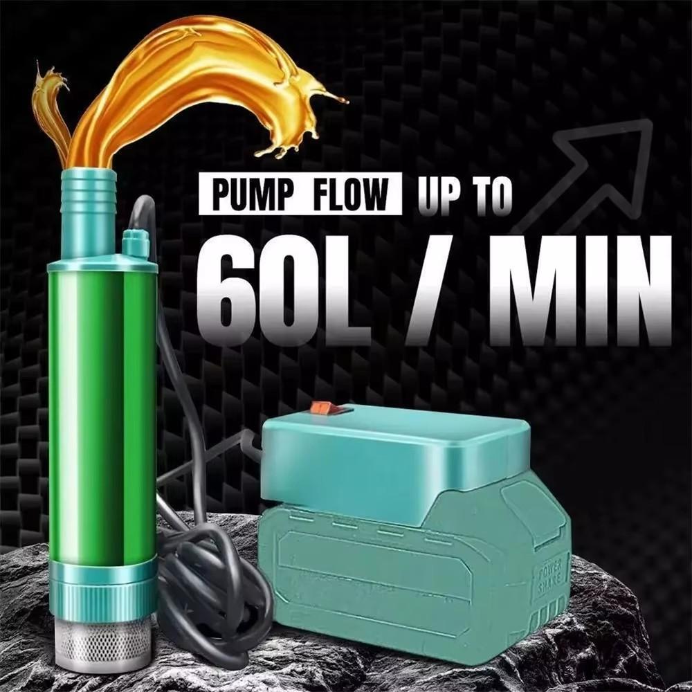 2.4M Lithium Battery Pump For Makita 18V Battery BL1830/1840/1850/1860 38mm Cordless Diesel Fuel Water Transfer 40-60L/min Pump