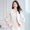 Women's Professional Blazer & Dress Two-Piece Set