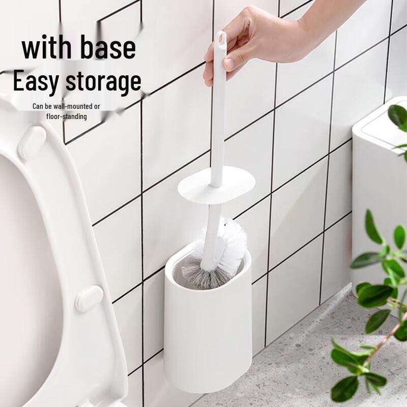 CHAHUA Long Handle Hard Bristle Toilet Brush