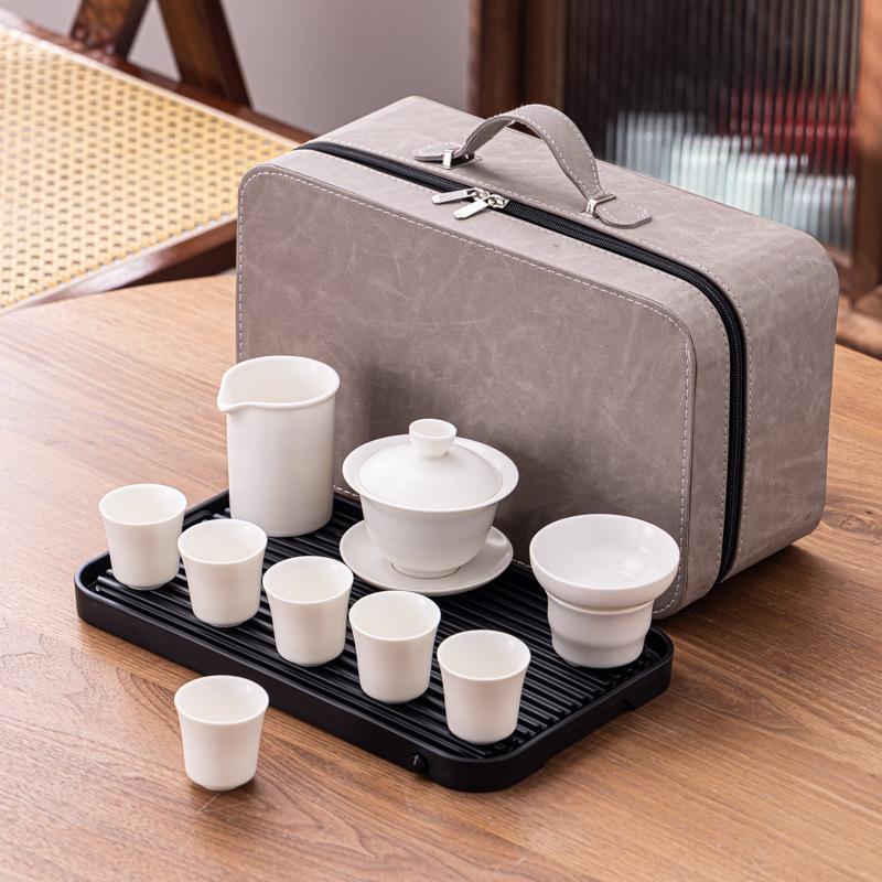 Ceramic Portable Travel Tea Set, Household Gift, Business Company To Send Customers High-end Gifts