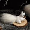 Simulated Craft Christmas Squirrel Ornament Artificial Foam Bear Decoration  Xmas Tree