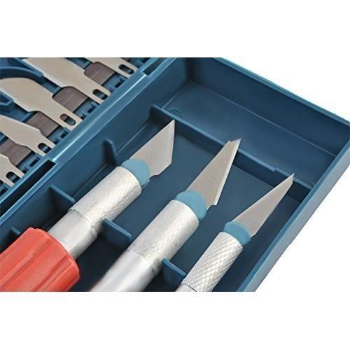 13-piece Precision Cutter Kit with Magnetic Storage Box (Includes 3 Cutters + 10 Replacement Blades) - 5902367977986