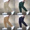 Men Casual Nine Pants With Polyester Fabric For Autumn Everyday Wear