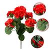 2 buc 12.6inch Flori Artificiale de Mușcate Nețesute Mușcate Falsă Tufe Florale Nu Necesită Întreținere Decor Interior pentru Casă