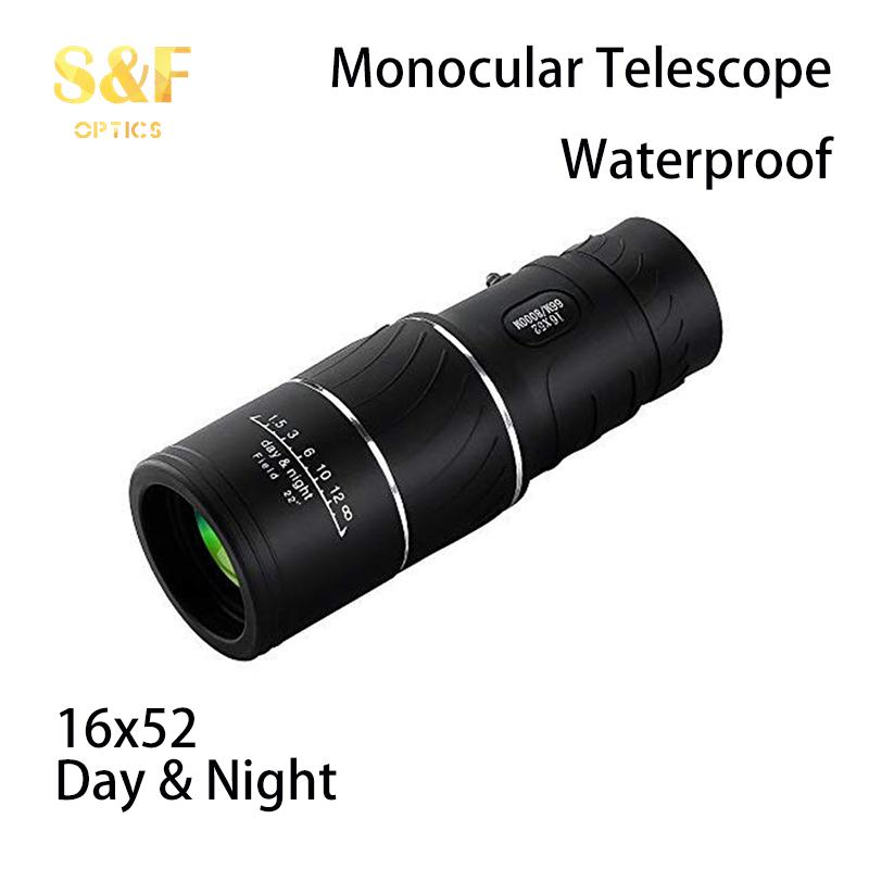 Hd Portable Scope 16x52 Dual Focus Monocular Telescope Hunting Spotting Handheld Binoculars 66m/8000m For Tourism Fishing