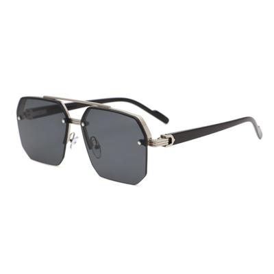 Retro Punk Windproof Sunglasses Metal Black Shades Motorcycle Goggles UV Protective Eyewear for Cycling