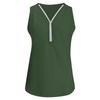 Women‘s Zipper V-Neck Sleeveless Casual Solid Tops  Blouse Loose Vest T-Shirts