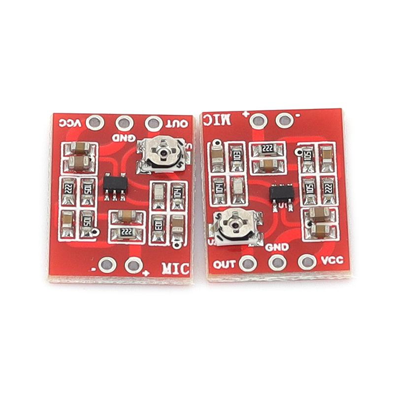 Stlxy MAX4466 Electret Microphone Amplifier Module Adjustable Gain Preamplifier Board Audio Acquisition Preamp