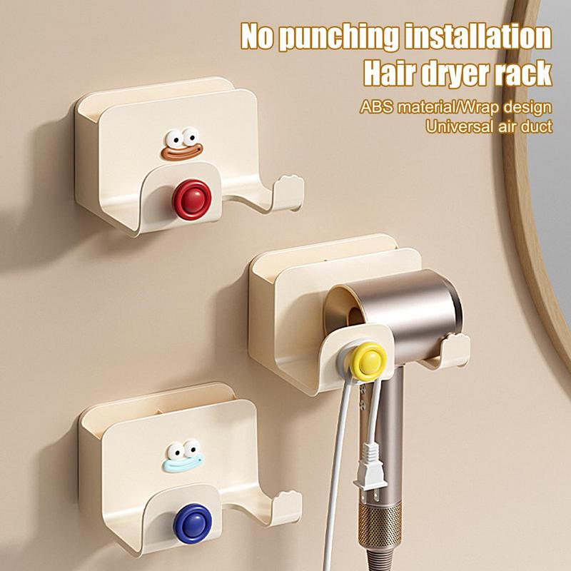 Hair Dryer Holder Wall Dryer Cradle Straightener Stand Hairdryer Organizer Box Toilet Blower Holder Shelf Bathroom Accessories