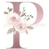Personalized Mug Floral Initial Name Cup Custom Name Tea Coffee Hot Chocolate Mugs Bride Bridesmaid Mothers Day Gifts for Her