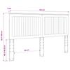 Headboard in White 160 cm Engineered Wood