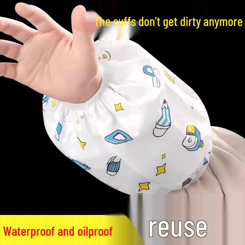 10 Pairs Children's Disposable Waterproof Sleeves - Boys & Girls Stain-Proof Oversleeves with Free Shipping for Newcomers