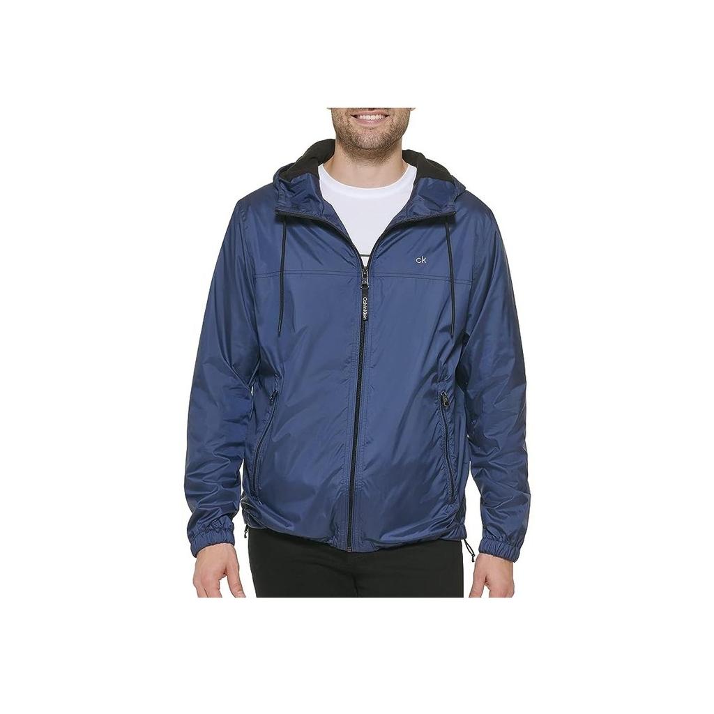 Calvin Klein Windbreaker Fashion Casual Hooded Zip Jacket Men Jackets Dark-Blue 1658724-NVY