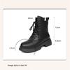Fashion AIYUQI Ankle Boots Ladies 2025 New Genuine Leather Retro Platform Women Rider Boots Natural Wool Ladies Booties