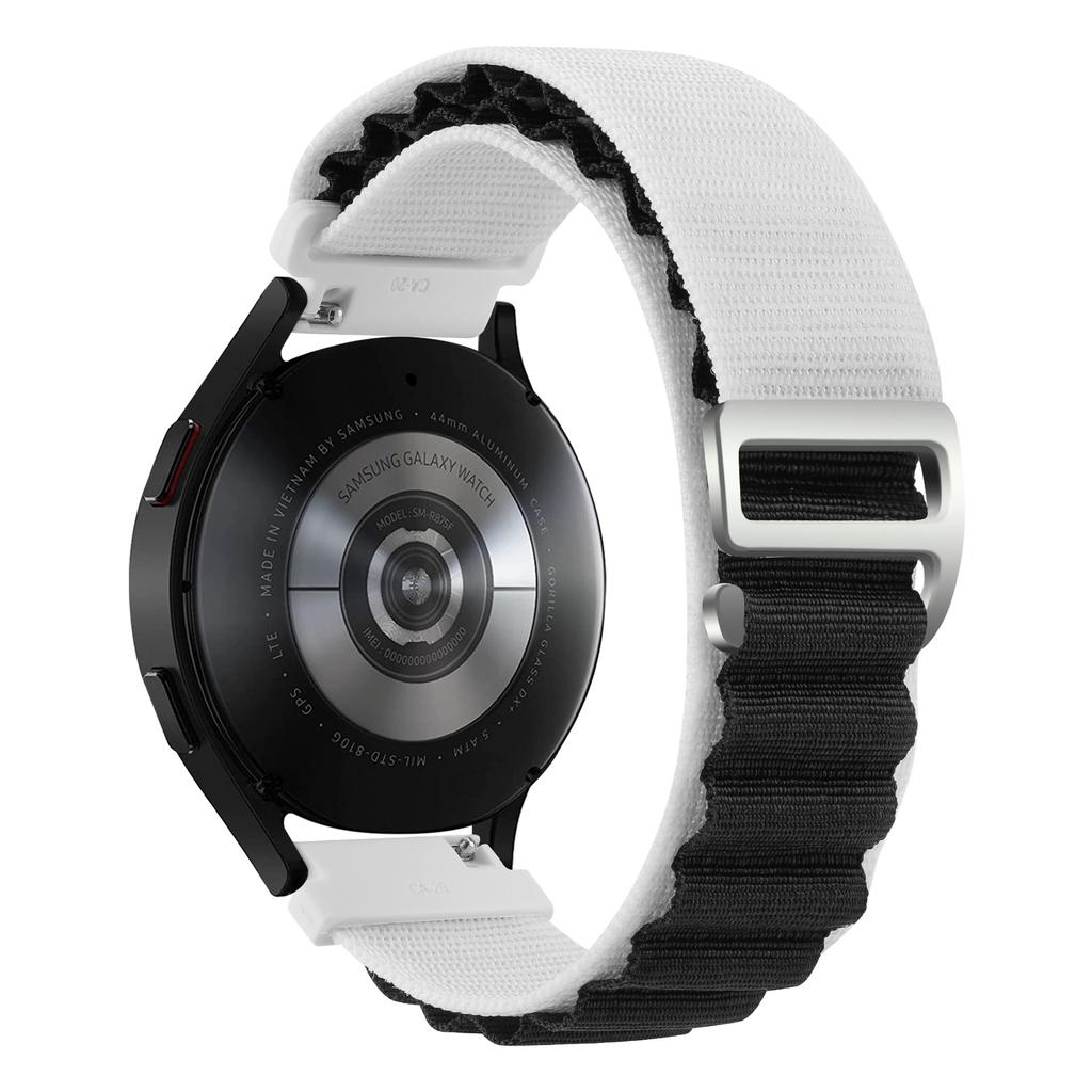 Nylonband för Samsung Galaxy Watch7 6 5 4 40mm 44mm Classic/Active/Gear S3 Frontier 18 20 22mm Sport Loop-rem Amazfit GTS 3 4