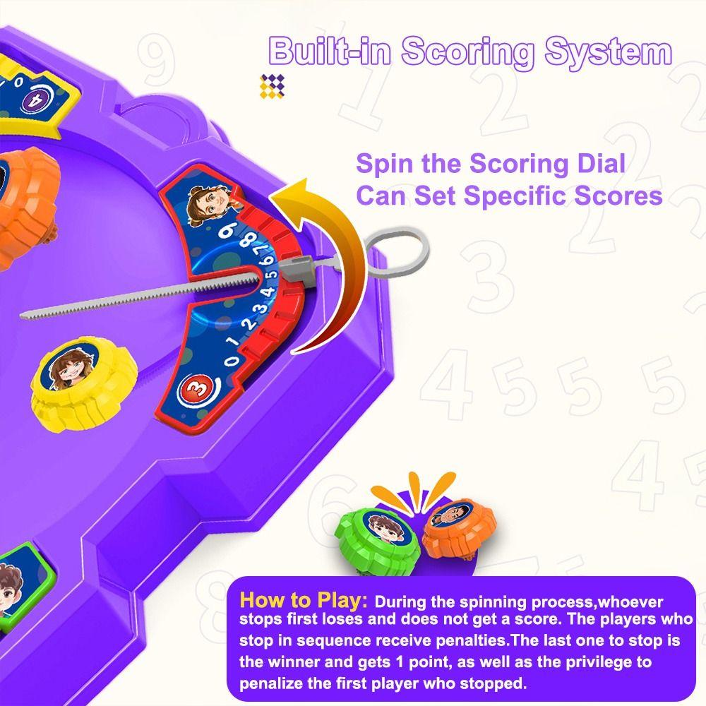 Large Burst Arena Exciting Multifunctional Spinning Top Arena With 4pcs Spinning Tops Multipurpose Gyro Disk Multiplayer