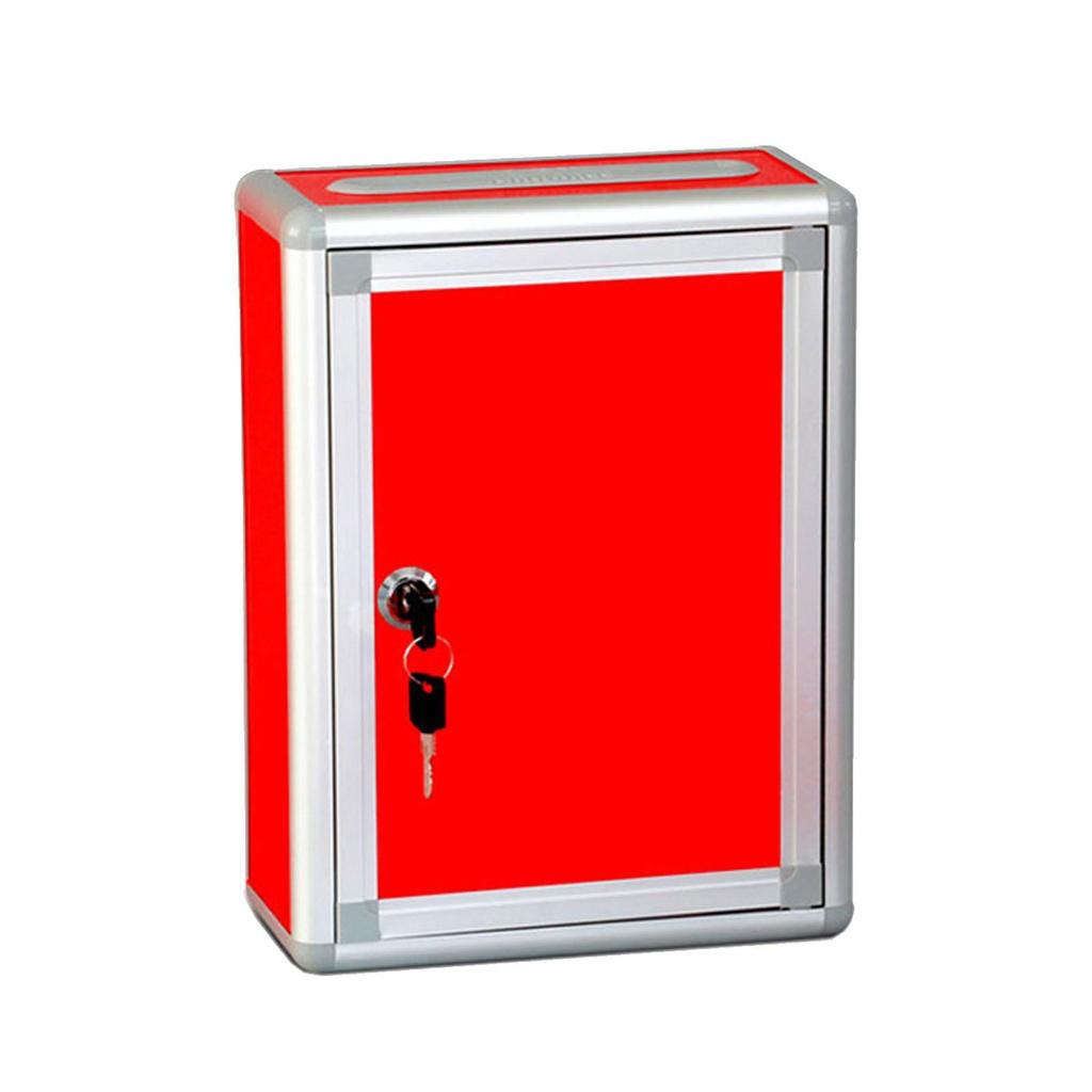 Suggestion Box with Lock Ballot Box Easy Installation Craftsmanship Charity Collection Donation Box for School Voting Contest