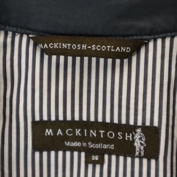 Mackintosh Made In the UK Trench Coat 36 Navy Men's Used